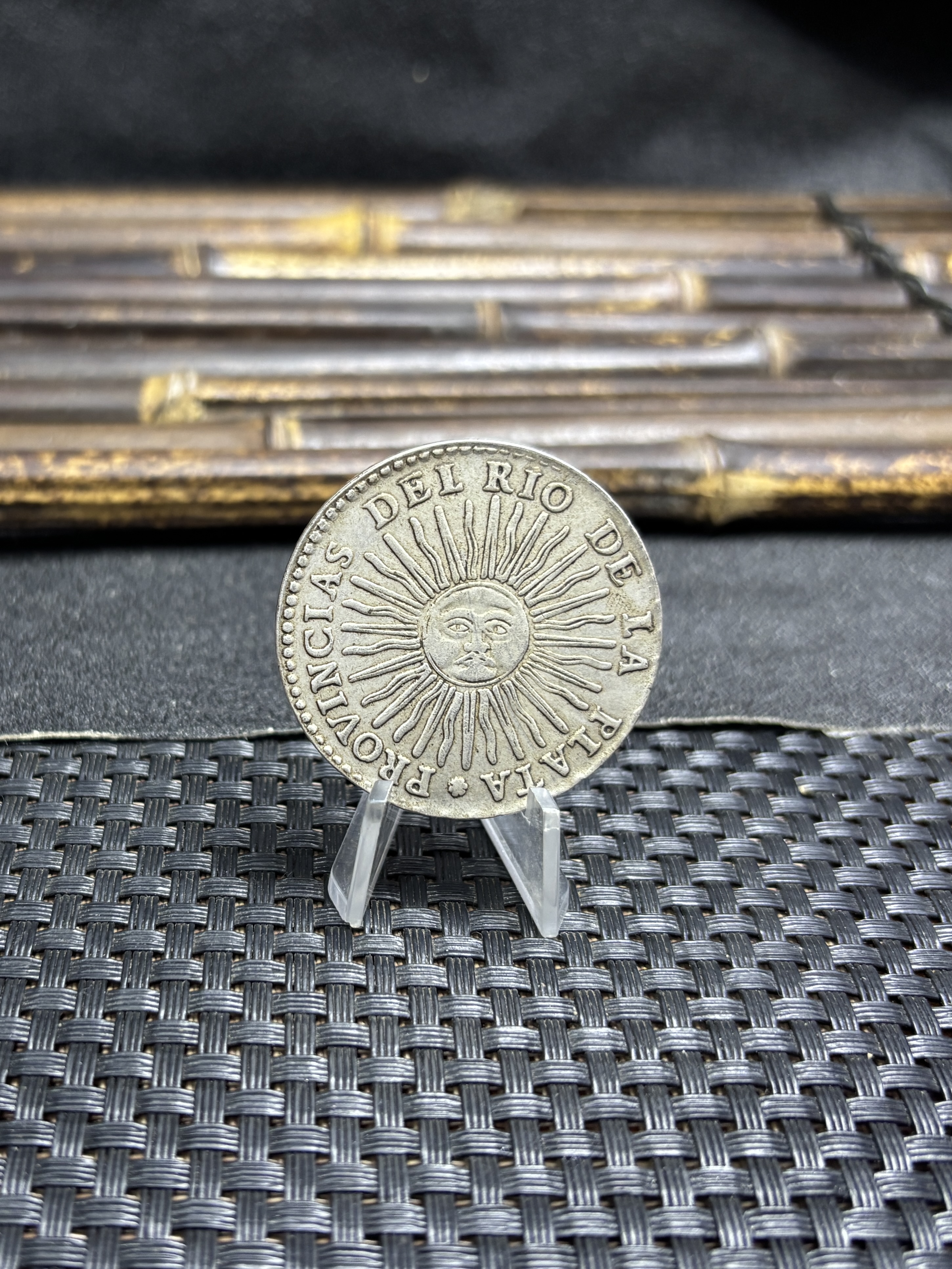 Argentina 1826 1827 1831 1835 1836 8 Reales Provincias del Rio de la Silver Plated Metal  Replica Coin Commemorative Medal,Historical Collectible Art Craft For Enthusiasts