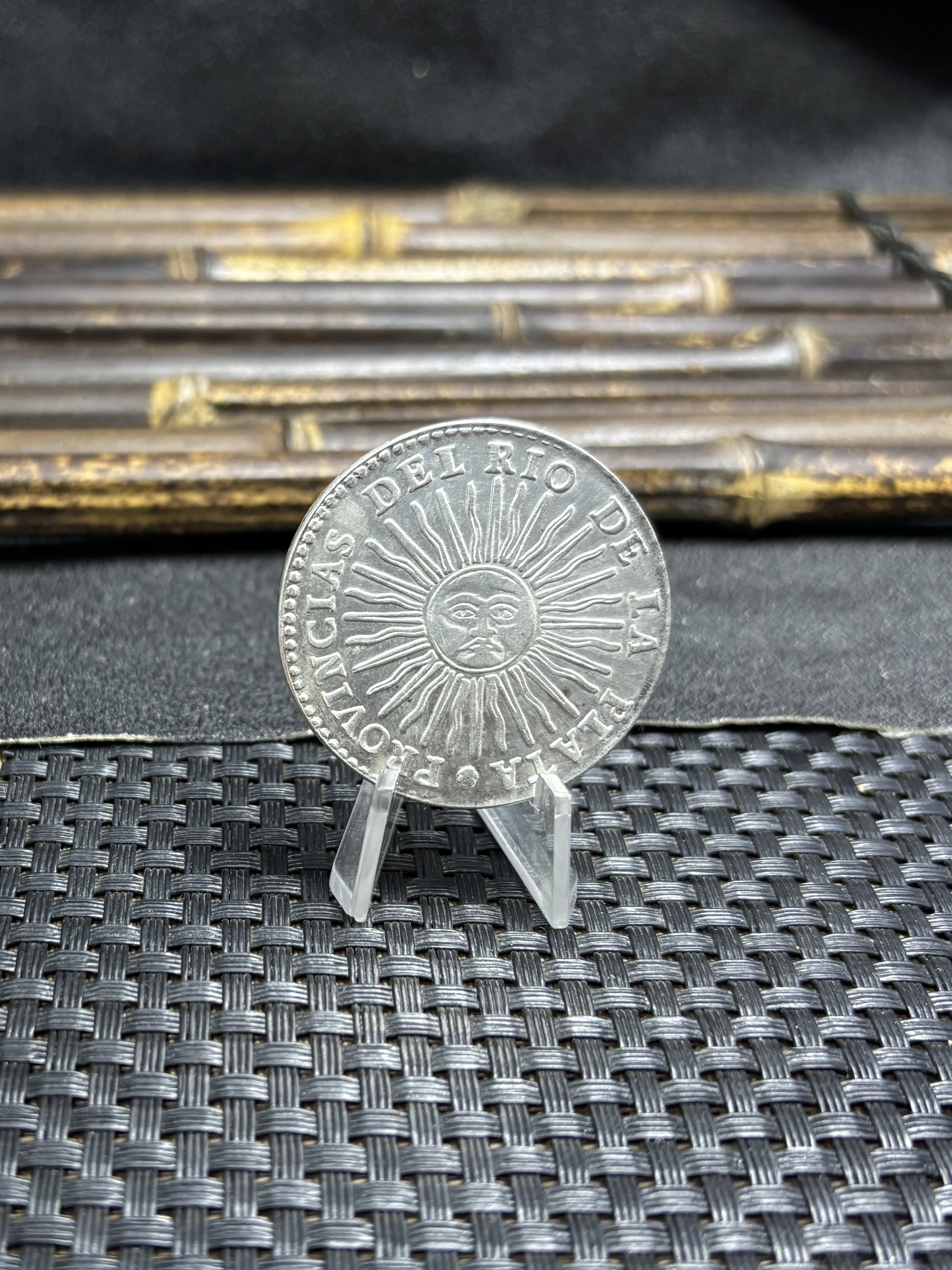 Argentina 1826 1827 1831 1835 1836 8 Reales Provincias del Rio de la Silver Plated Metal  Replica Coin Commemorative Medal,Historical Collectible Art Craft For Enthusiasts