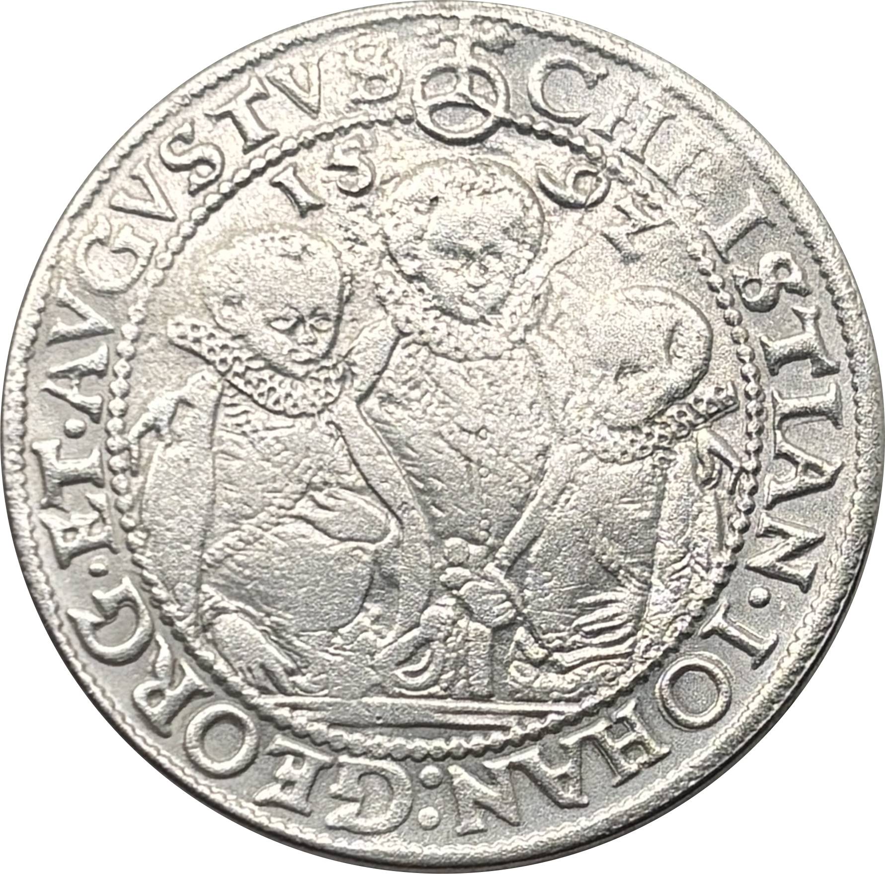 German States 1592 1 Thaler Christian II John George Augustus Three Brothers Thaler Silver Plated Metal Replica Coin Commemorative Medal,Historical Collectible Art Craft For Enthusiasts