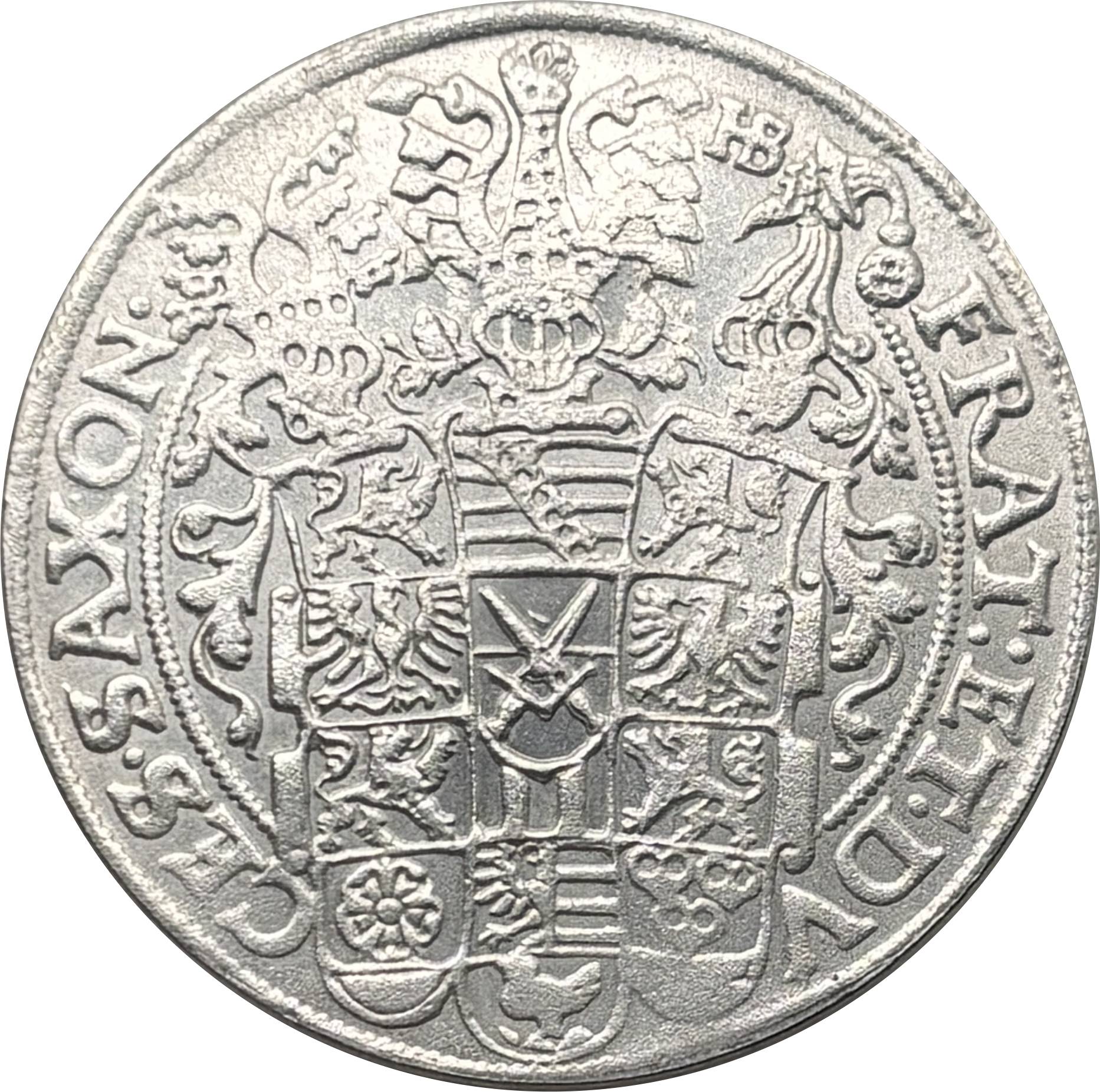 German States 1592 1 Thaler Christian II John George Augustus Three Brothers Thaler Silver Plated Metal Replica Coin Commemorative Medal,Historical Collectible Art Craft For Enthusiasts