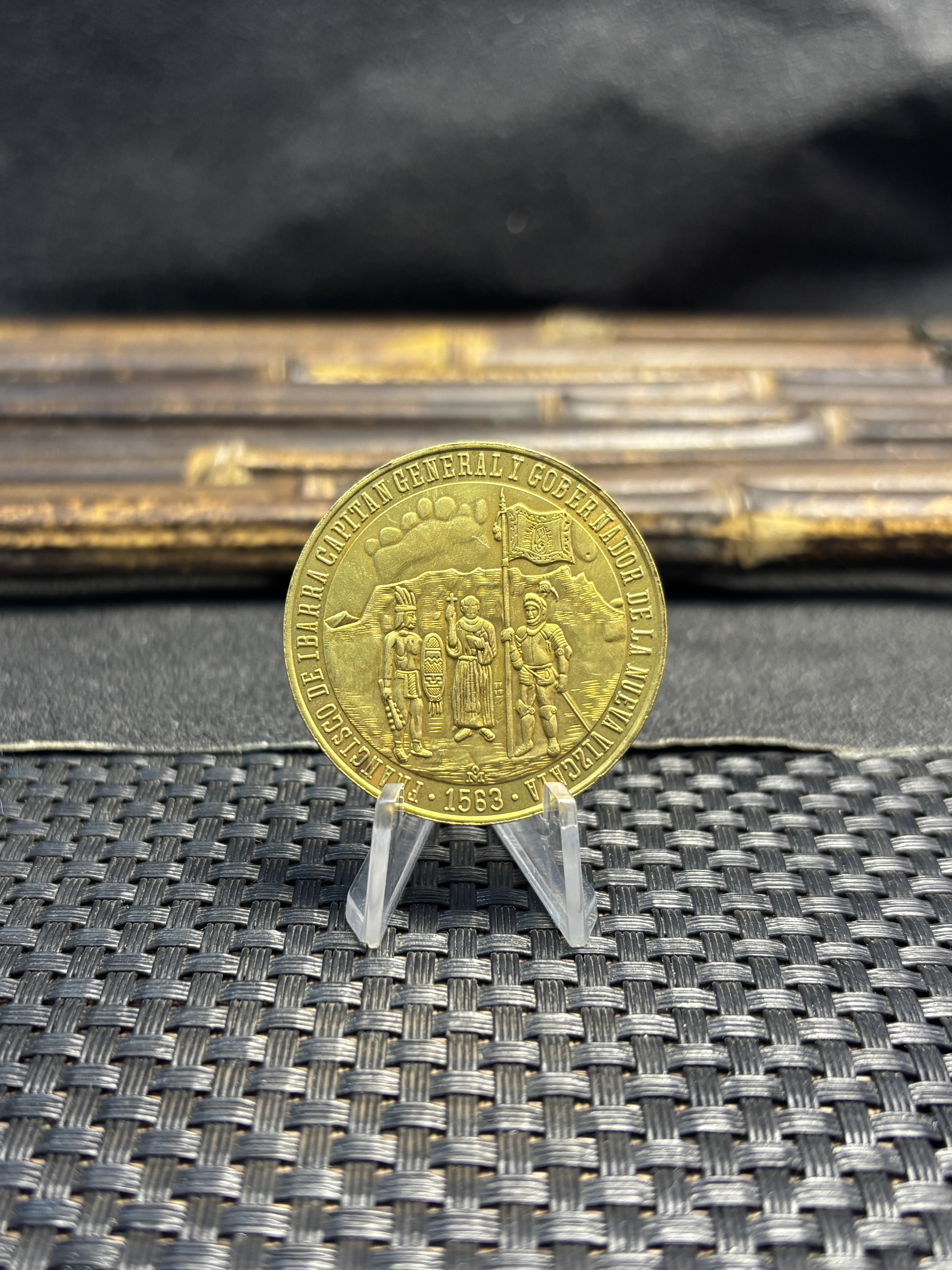 Mexico 1563 1963 City Of Durango Medal Gold Brass Metal Replica Coin Commemorative Medal,Historical Collectible Art Craft For Enthusiasts
