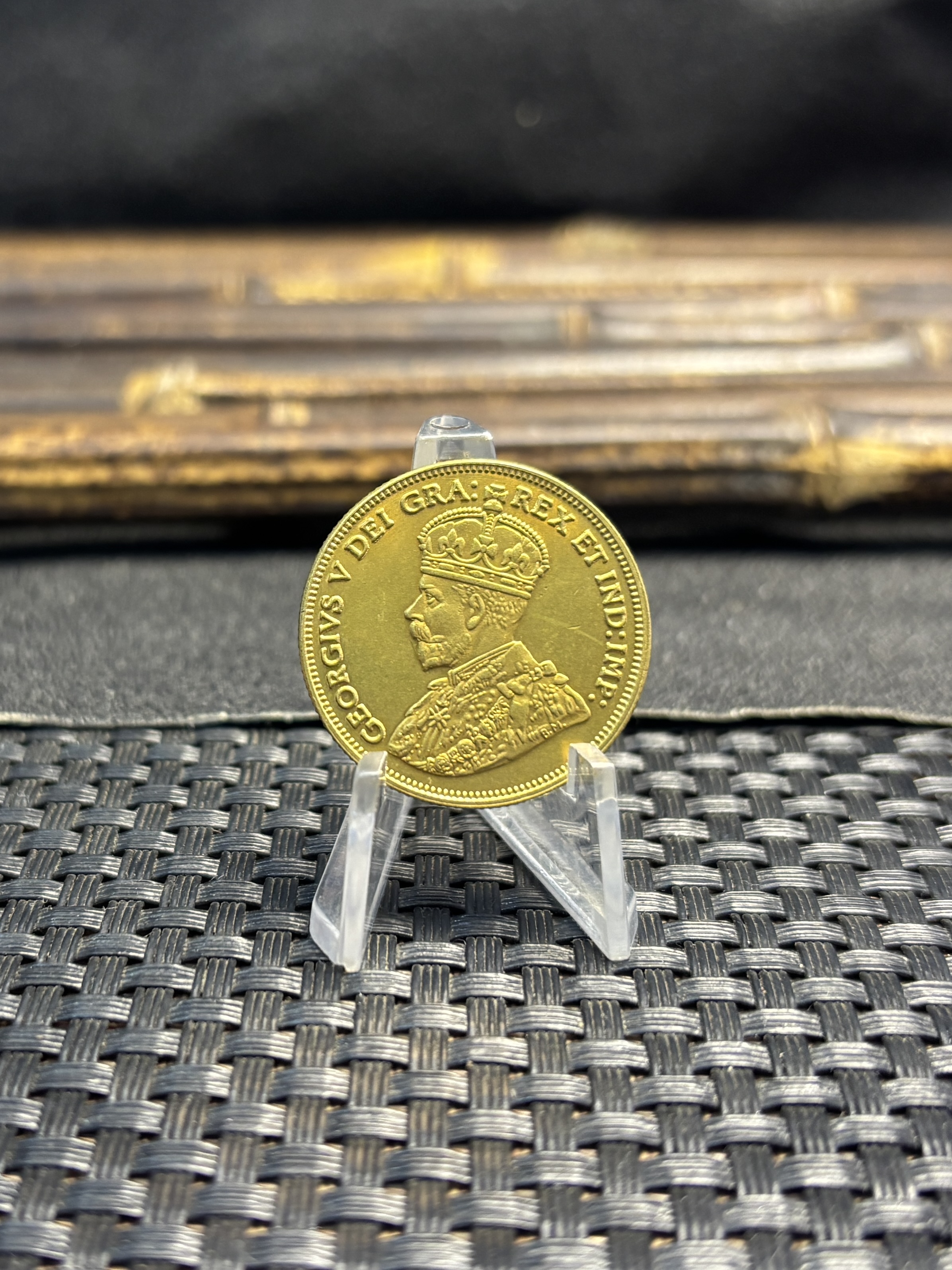 Canada 1913 10 Dollars George V Brass Metal Replica Coin Commemorative Medal,Historical Collectible Art Craft For Enthusiasts