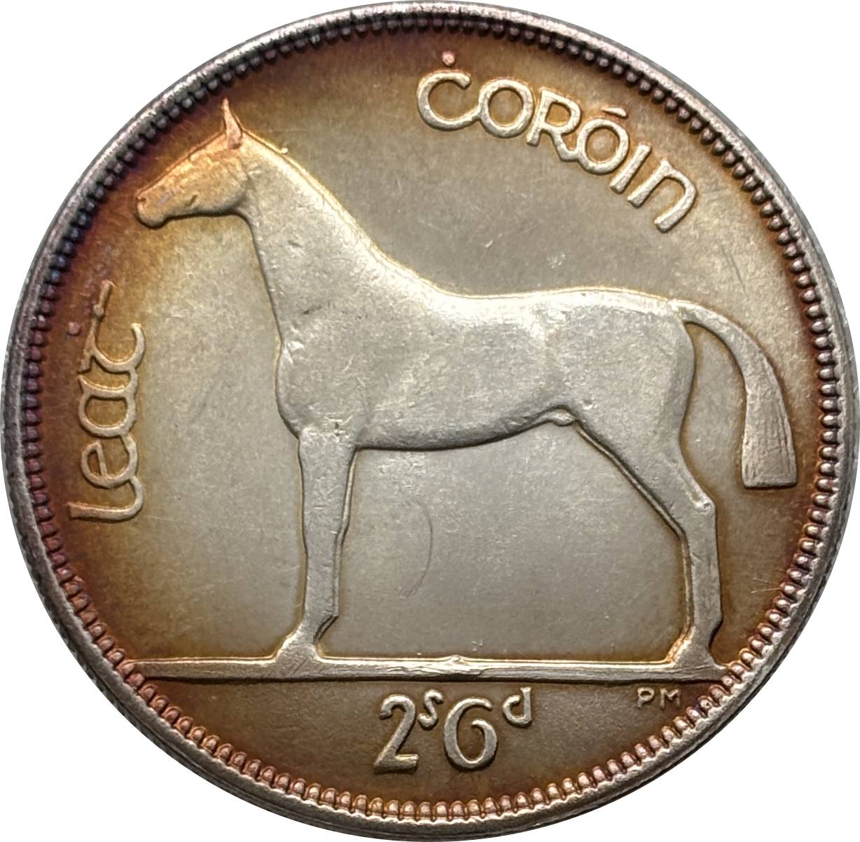Ireland 1928 1930 1931 1933 1934 1937 Half Crown 2 Shillings 6 Pence Silver Plated Metal Replica Coin Commemorative Medal,Historical Collectible Art Craft For Enthusiasts