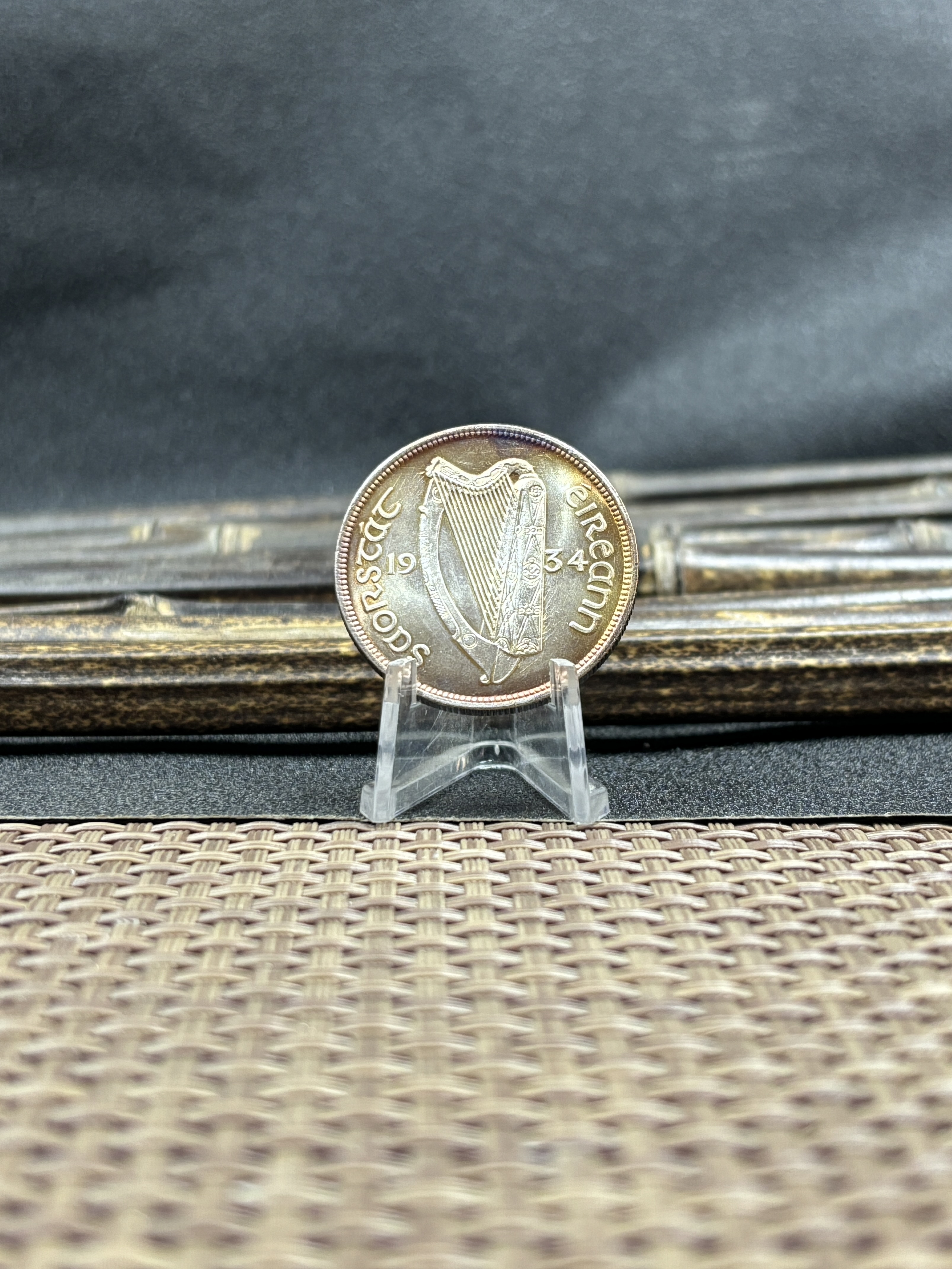 Ireland 1928 1930 1931 1933 1934 1937 Half Crown 2 Shillings 6 Pence Silver Plated Metal Replica Coin Commemorative Medal,Historical Collectible Art Craft For Enthusiasts