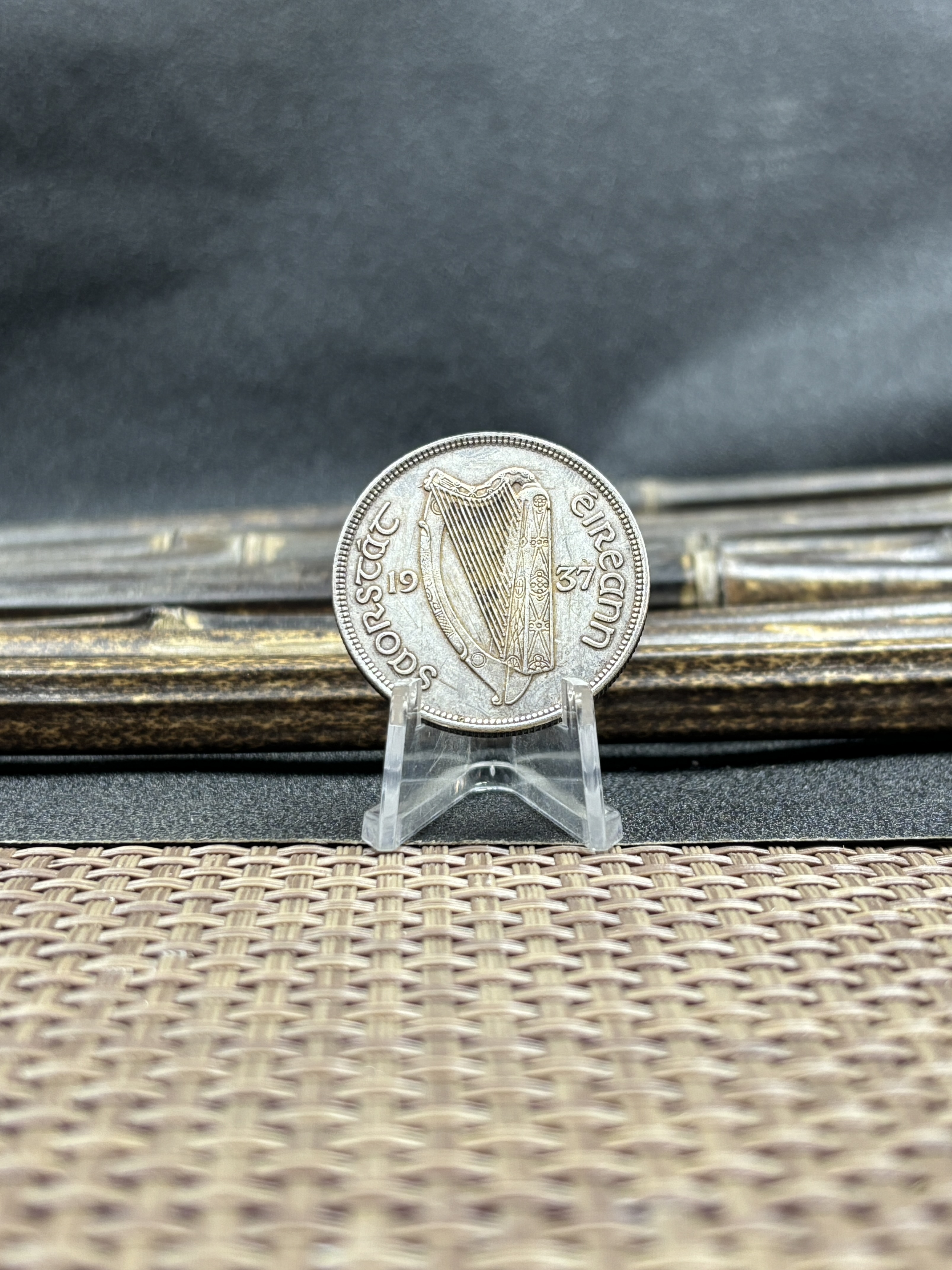 Ireland 1928 1930 1931 1933 1934 1937 Half Crown 2 Shillings 6 Pence Silver Plated Metal Replica Coin Commemorative Medal,Historical Collectible Art Craft For Enthusiasts