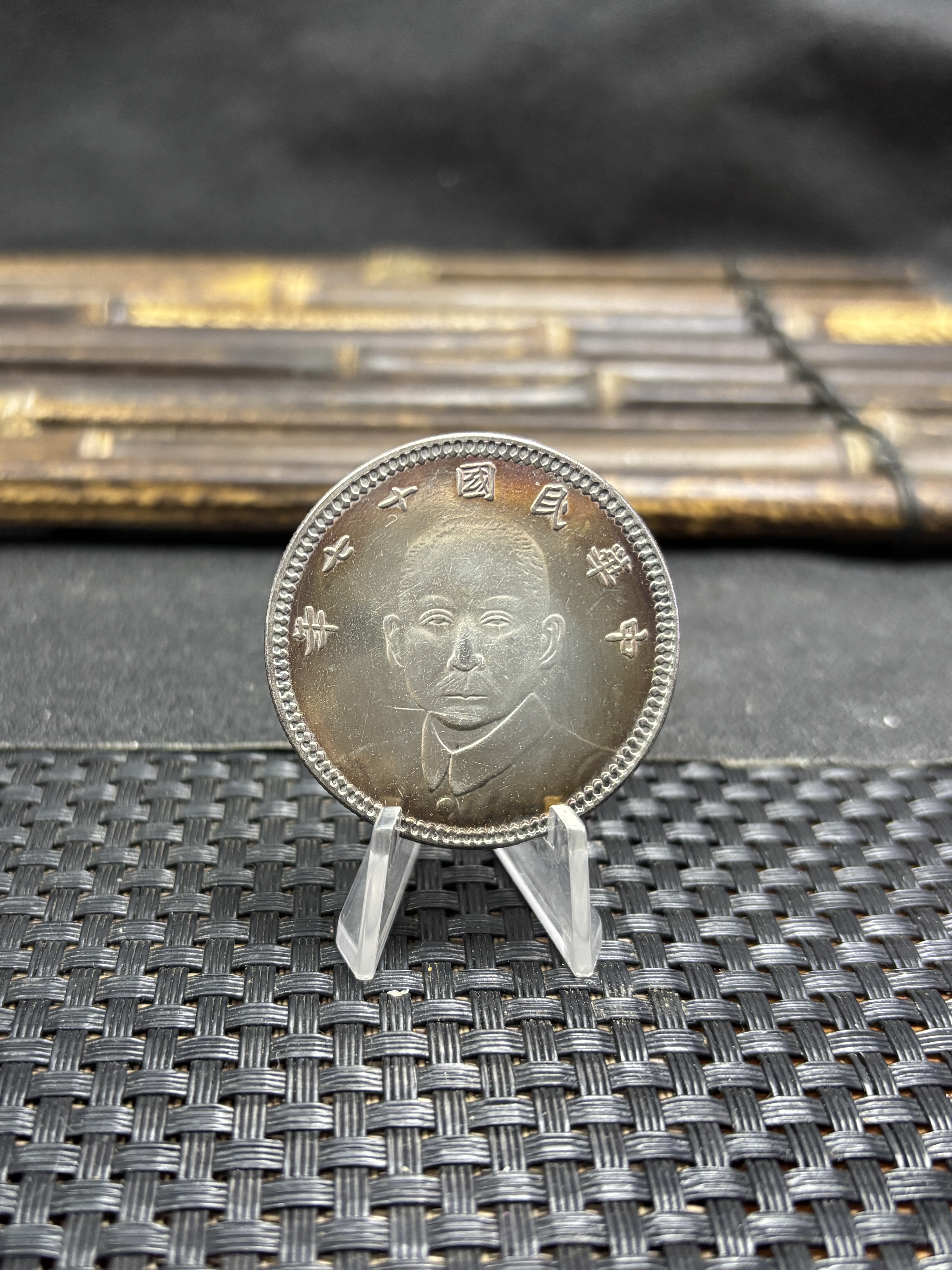 China 1928 1 Yuan Year 17 of The Republic of China Kansu Province Silver Plated Metal Replica Coin Commemorative Medal,Historical Collectible Art Craft For Enthusiasts