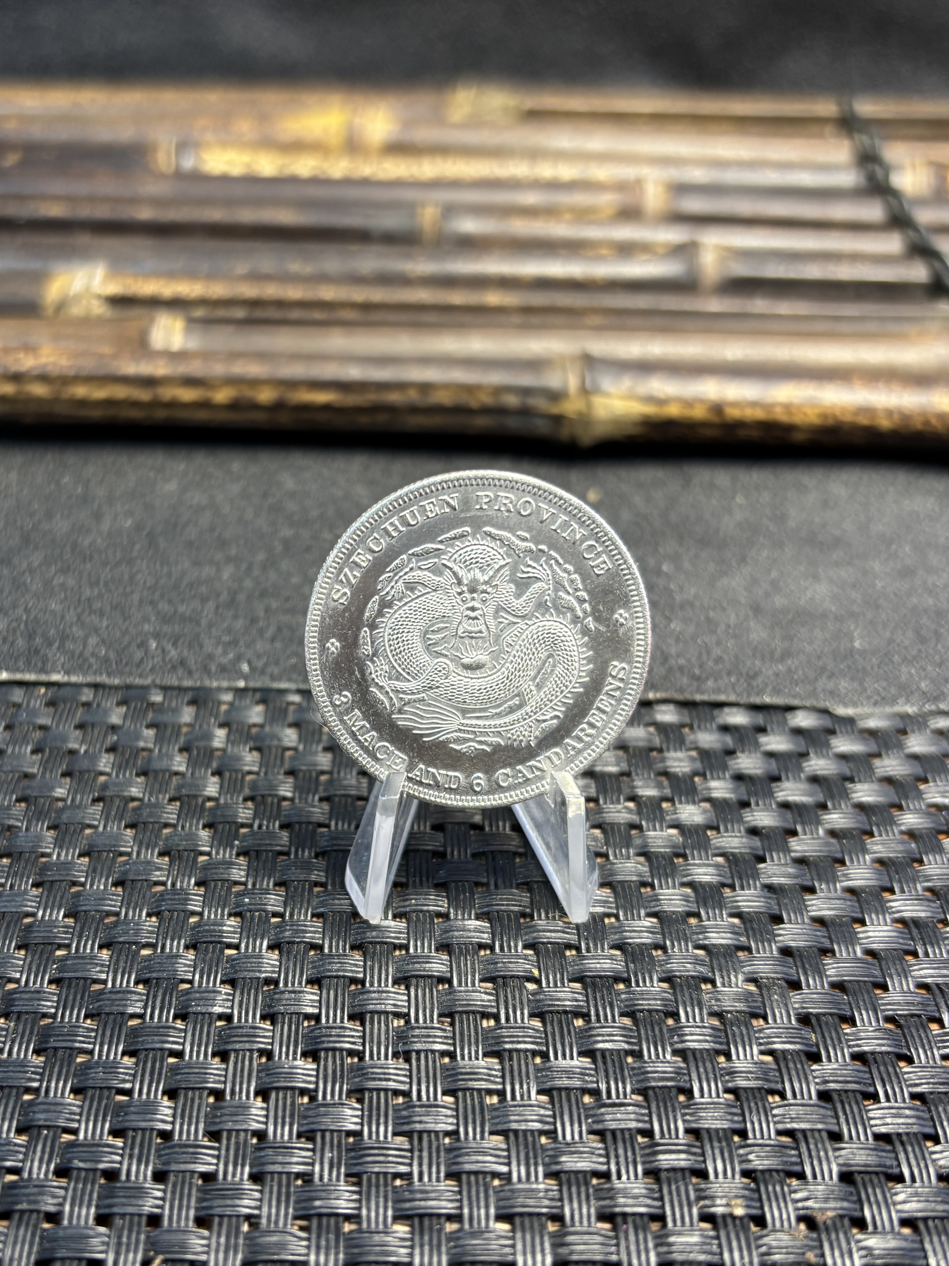 China 1897 50 Fen Guangxu 3 Mace 6 Candareens Szechuan Province Silver Plated Metal Replica Coin Commemorative Medal,Historical Collectible Art Craft For Enthusiasts