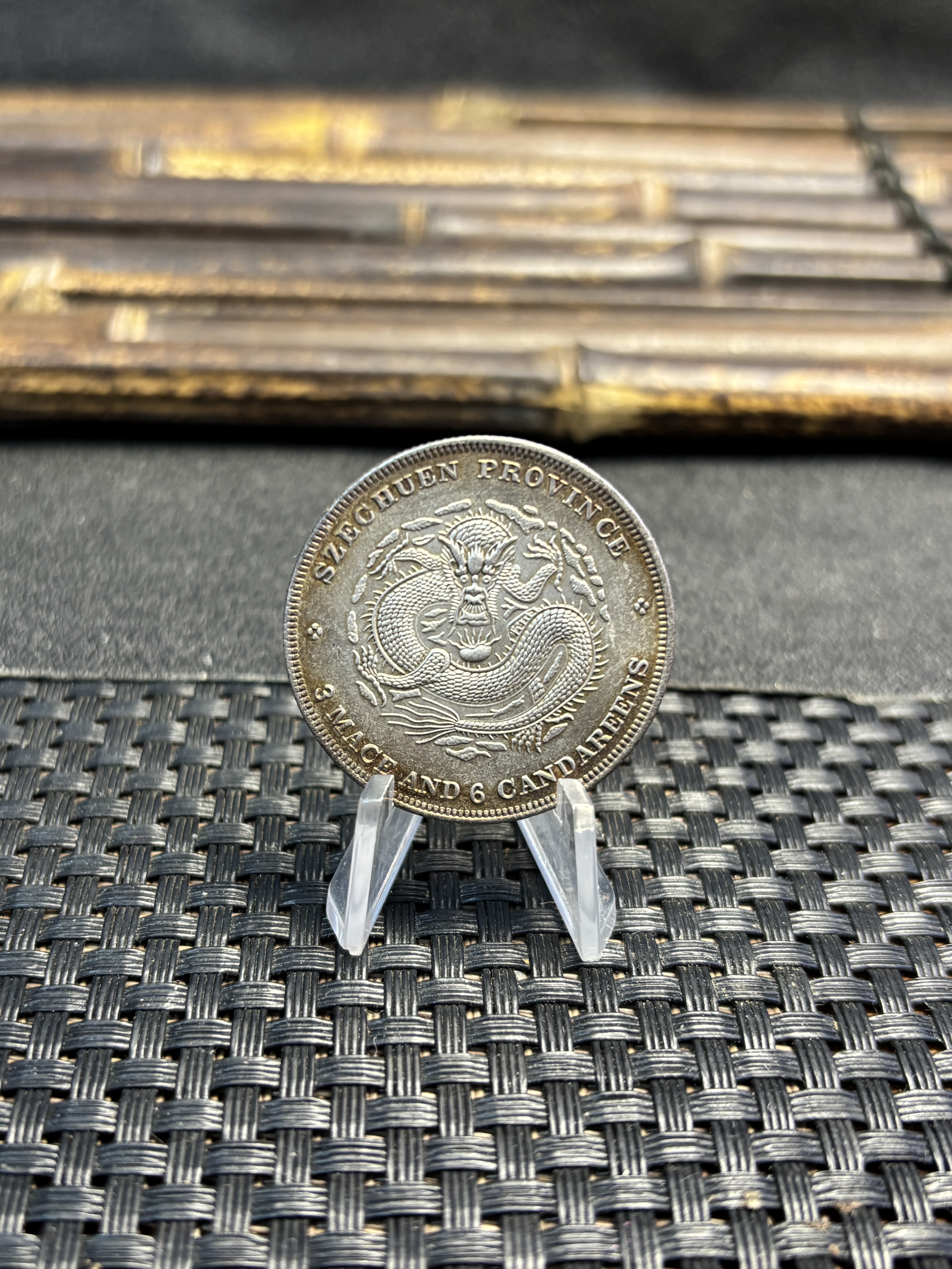 China 1897 50 Fen Guangxu 3 Mace 6 Candareens Szechuan Province Silver Plated Metal Replica Coin Commemorative Medal,Historical Collectible Art Craft For Enthusiasts
