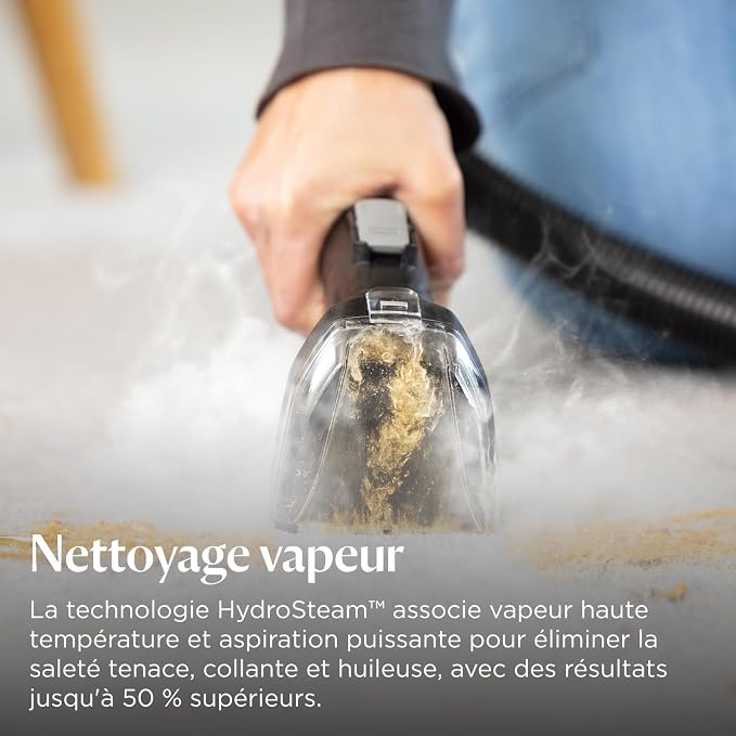 Nettoyeur Détacheur 3-en-1 – Vapeur, Lavage & Aspiration