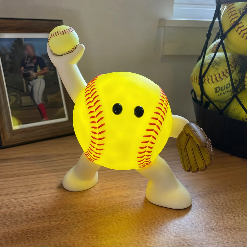 Softball Pitcher Night Light Buddy