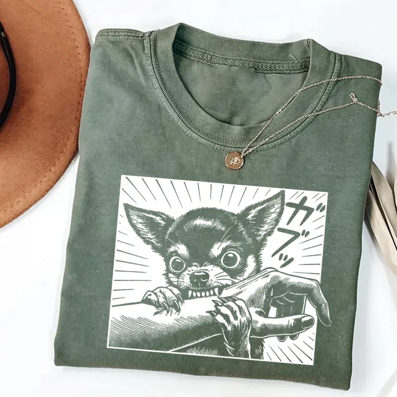 Chihuahua Dog Bite T-shirt-NaturexCraft