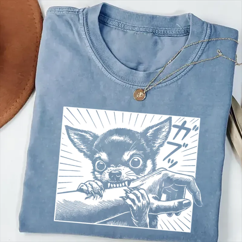 Chihuahua Dog Bite T-shirt-NaturexCraft