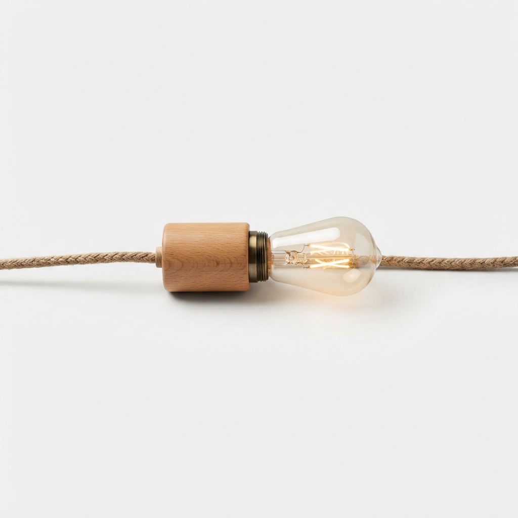 Burlywood solar Edison bulb patio string lights