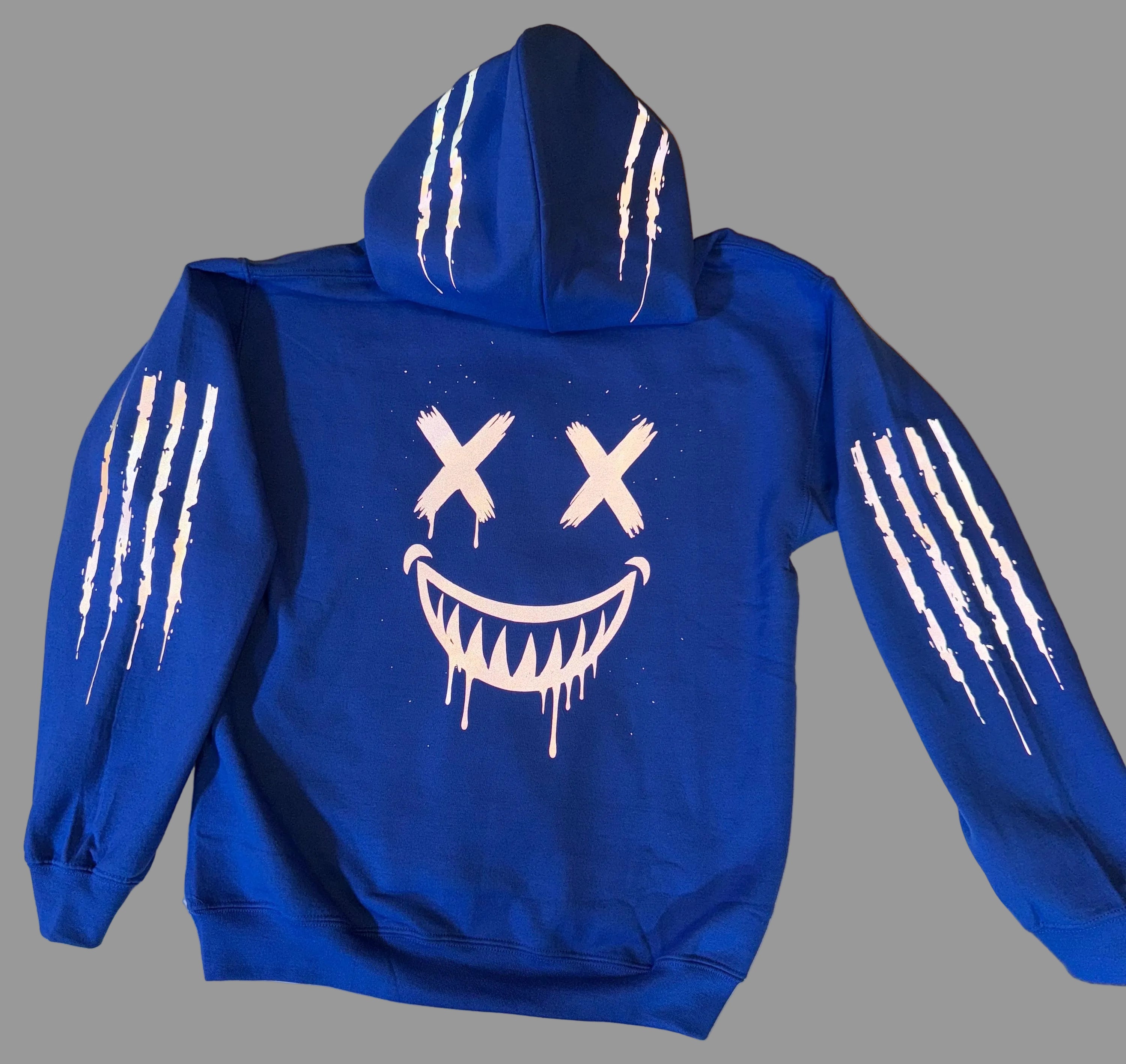 Reflective Smiley Motorcycle Hoodie - High Visibility Riding Hoodie — image 11