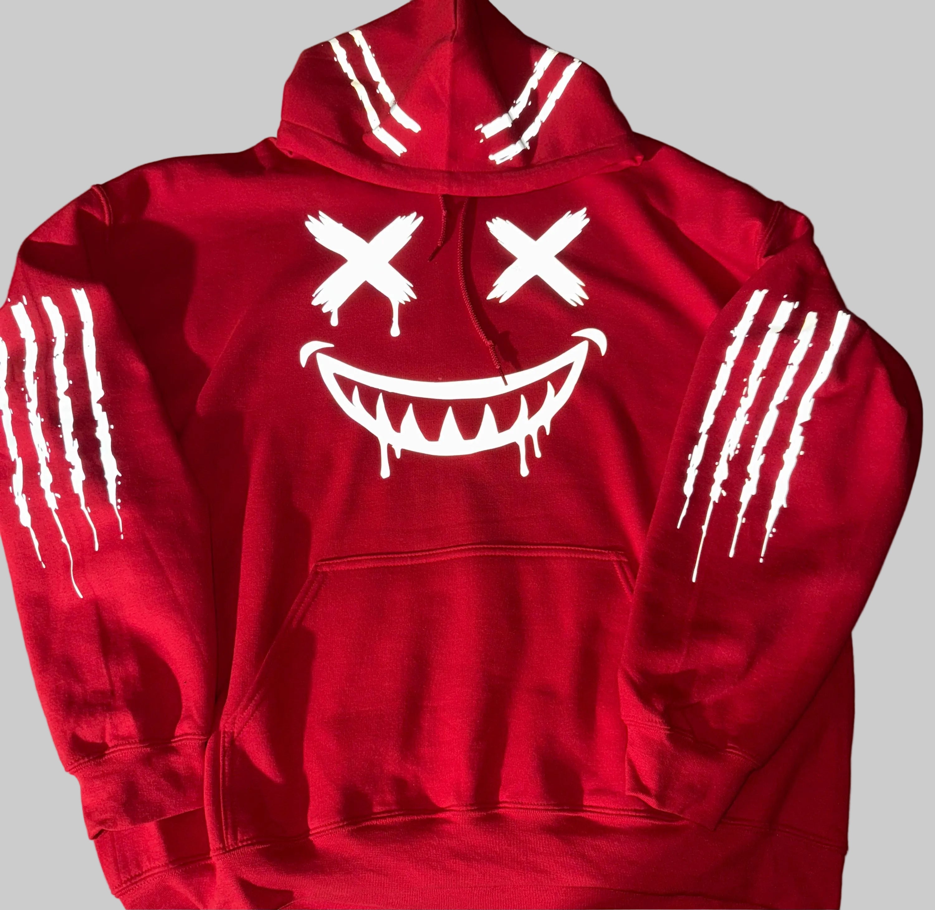 Reflective Smiley Motorcycle Hoodie - High Visibility Riding Hoodie — image 5