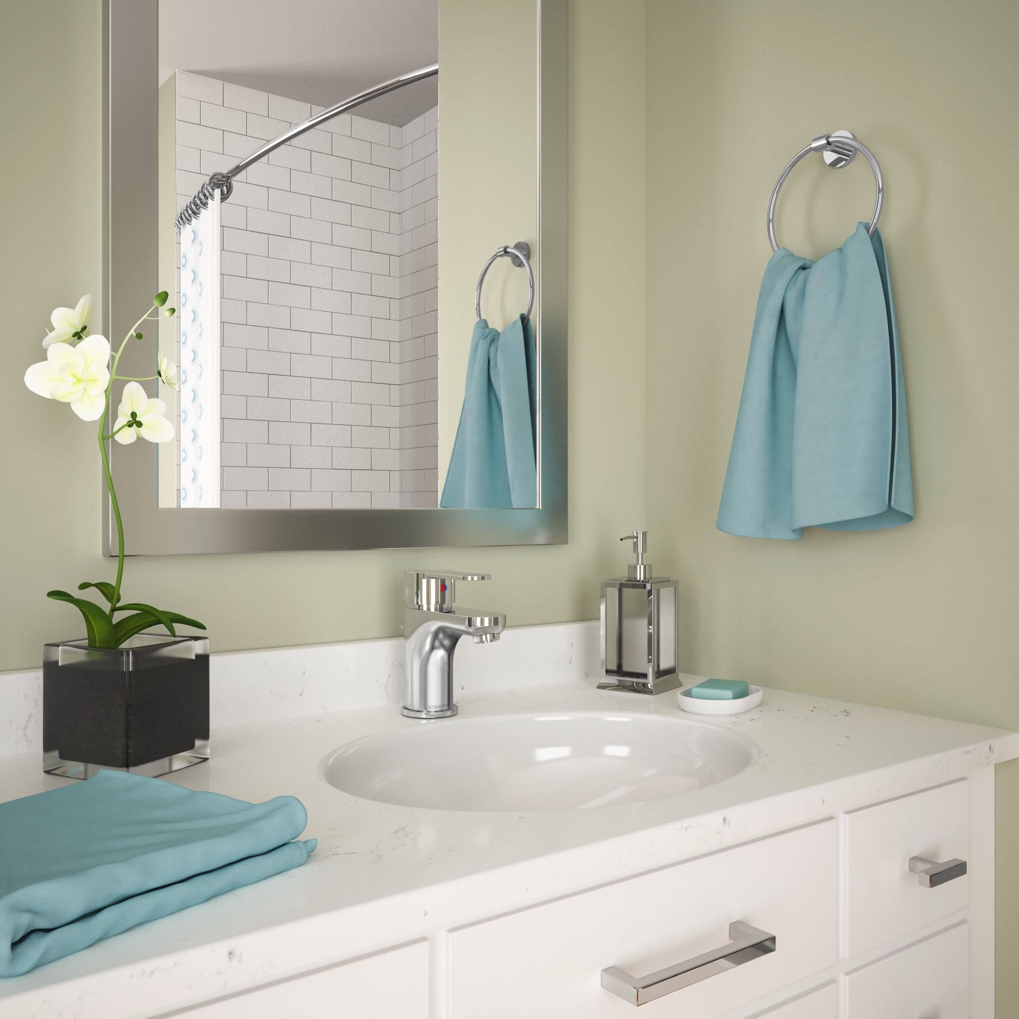 Symmons SLS-6712-0.5 Identity 0.5 GPM Single Hole Bathroom Faucet with - Polished Chrome
