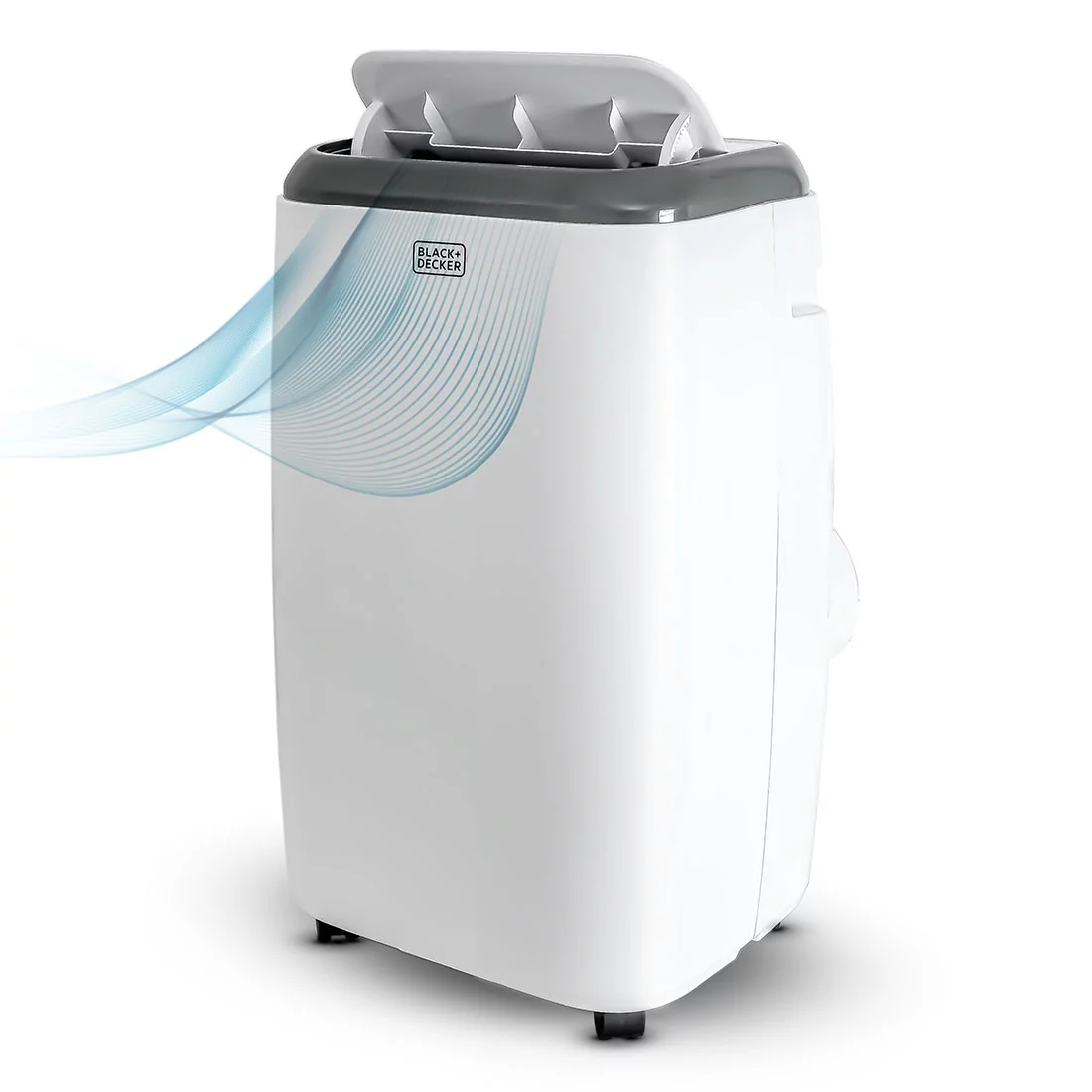 BLACK+DECKER BPP08WTB 8,000 BTU SACC/CEC (12,000 BTU ASHRAE) Portable Air Conditioner with Remote Control, White