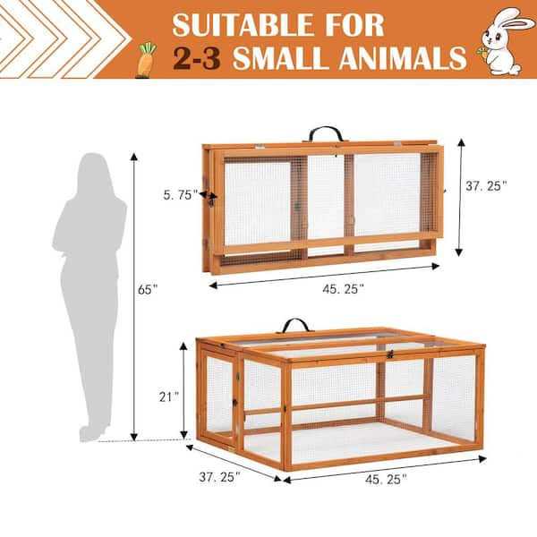 Coziwow Chicken Coop &amp; Roosting Bar Small Pet Hutch - Pet Supplies online store