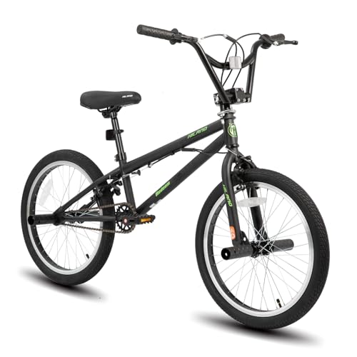 Hiland 20 inch Freestyle Kids BMX Bike,Beginner-Level to Advanced Riders with 360 Degree Gyro & 4 Pegs, Kids' Bicycles for Boys,Girls