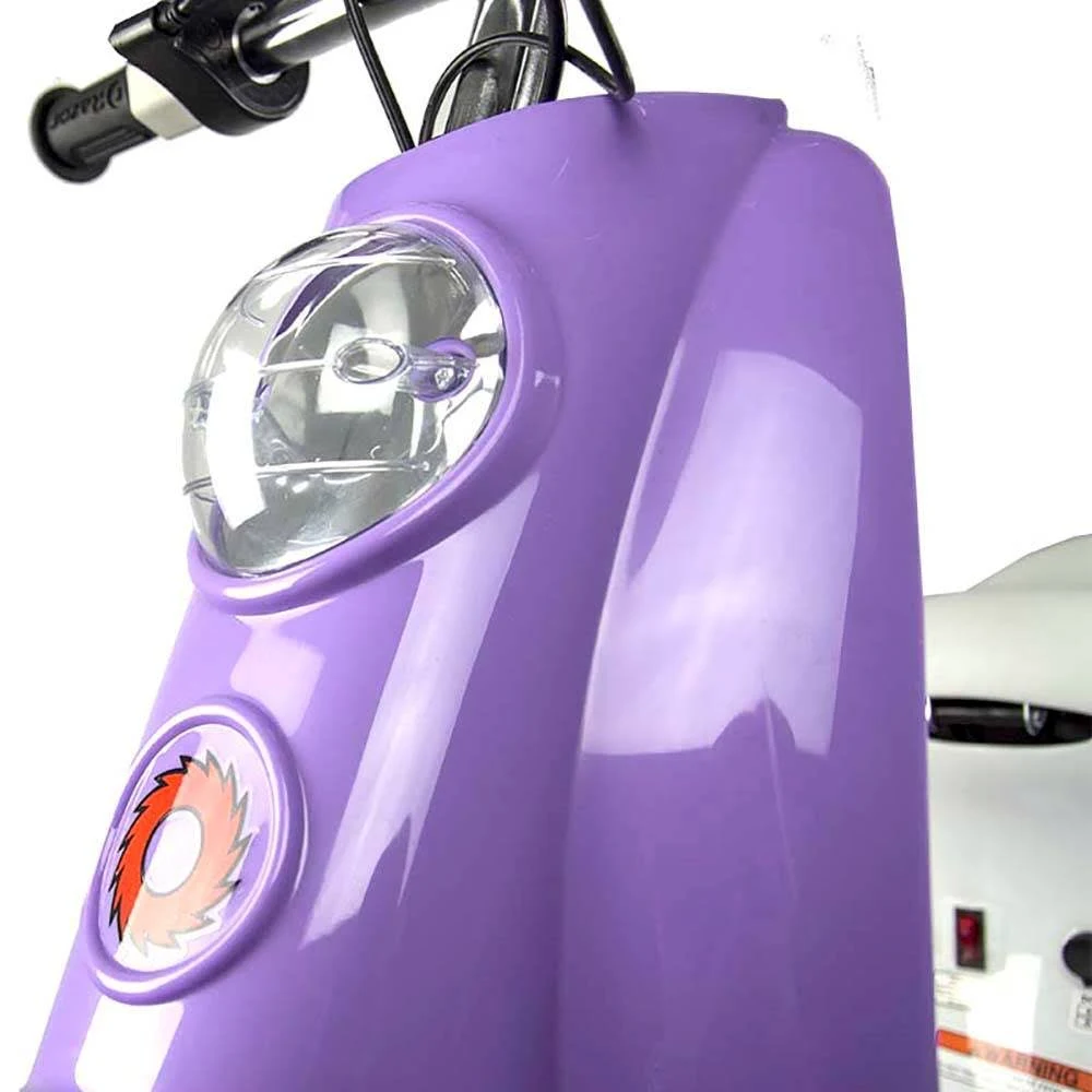 Razor Pocket Mod Miniature Euro 24V Electric Retro Scooter, Purple