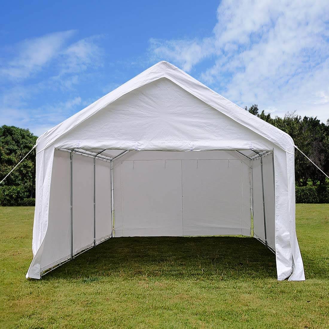 Quictent 20& x 13& Heavy Duty Car Shelter -white
