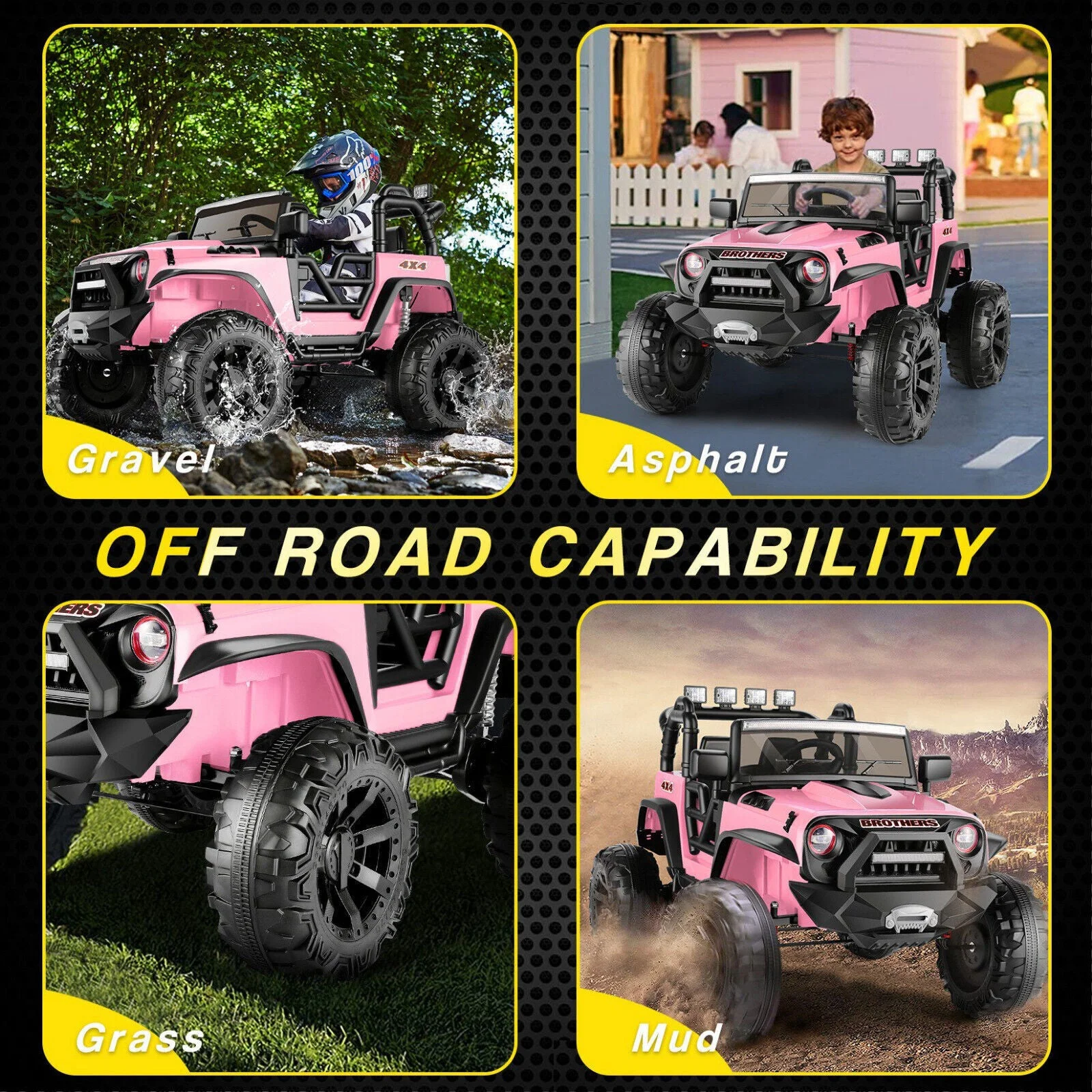2-Seater 24V Electric Ride-On Truck with Bluetooth and Remote Control - 400W Power - Curated Treasures Market
