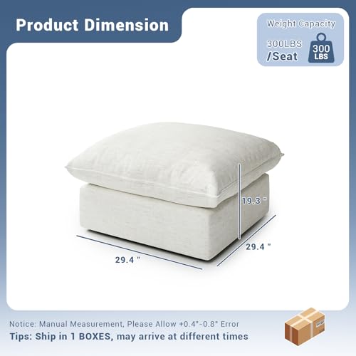 Cloud Modular Sectional Sofa, Waterproof Down Filled Sectional Sofas, High Backrest V Shaped 5 Seater Sectional Couches for Living Room