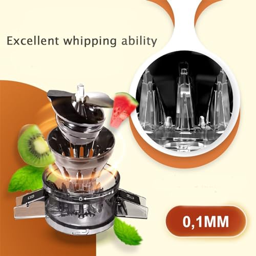 Masuto Juicer, Masuto Slow Juicer, Masuto Blender, Masuto Ms Healthy Juicer,Powerful Slow Cold Press Juicer with Large Feed Chute