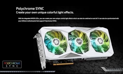 ASRock AMD Radeon RX 7700 XT Challenger 12GB GDDR6 192-bit 0dB Silent Cooling 7680 x 4320 DisplayPort HDMI LED Indicator 18Gbps Dual Fan Graphics Card