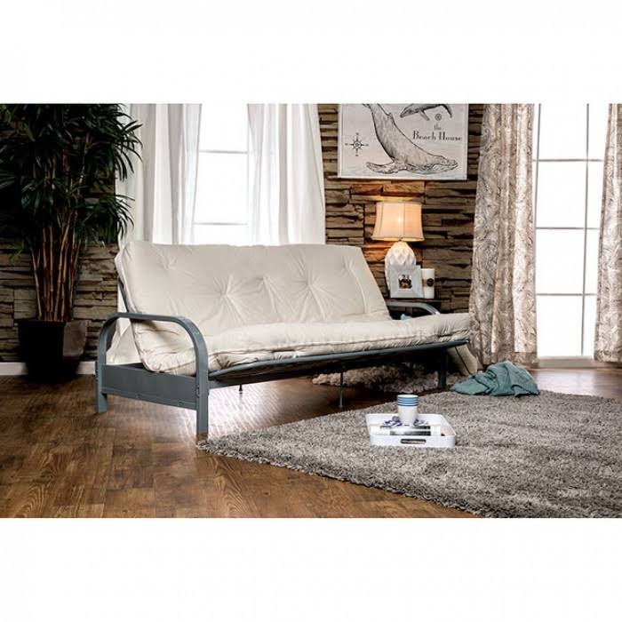 8x22 White Futon Mattress w/ Spring - Plosh