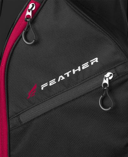 Wilson Feather Golf Cart Bag - Black/Grey/Red