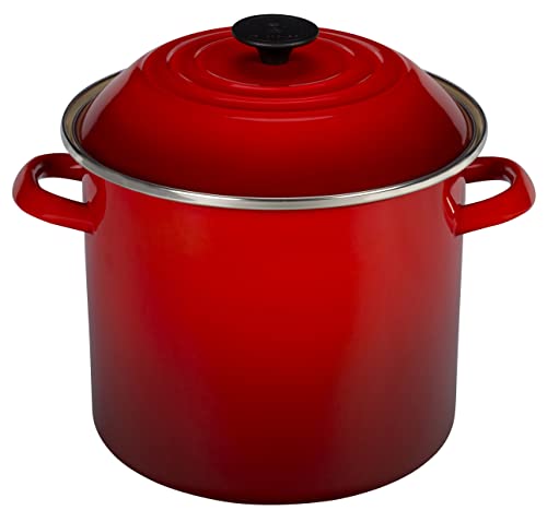 Le Creuset Enamel on Steel Stockpot, 10 qt., Olive