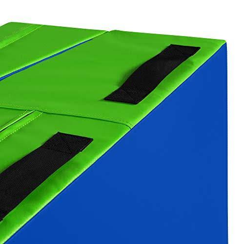 We Sell Mats Gymnastics Folding Incline Cheese Wedge Skill Shape Tumbling Mat, Small/24x22x34x22x14
