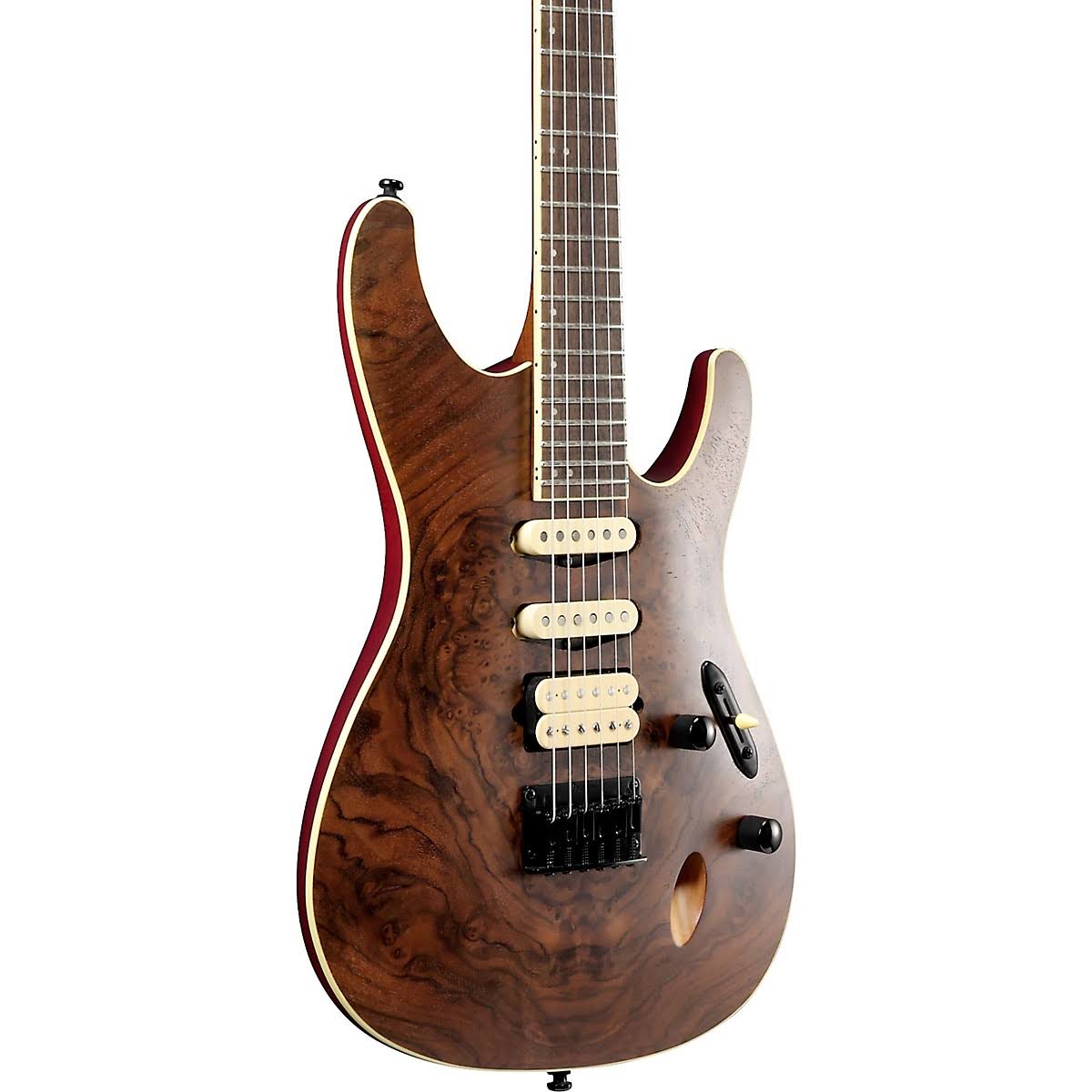 Ibanez SEW761CW S Standard Electric Guitar, Natural Flat