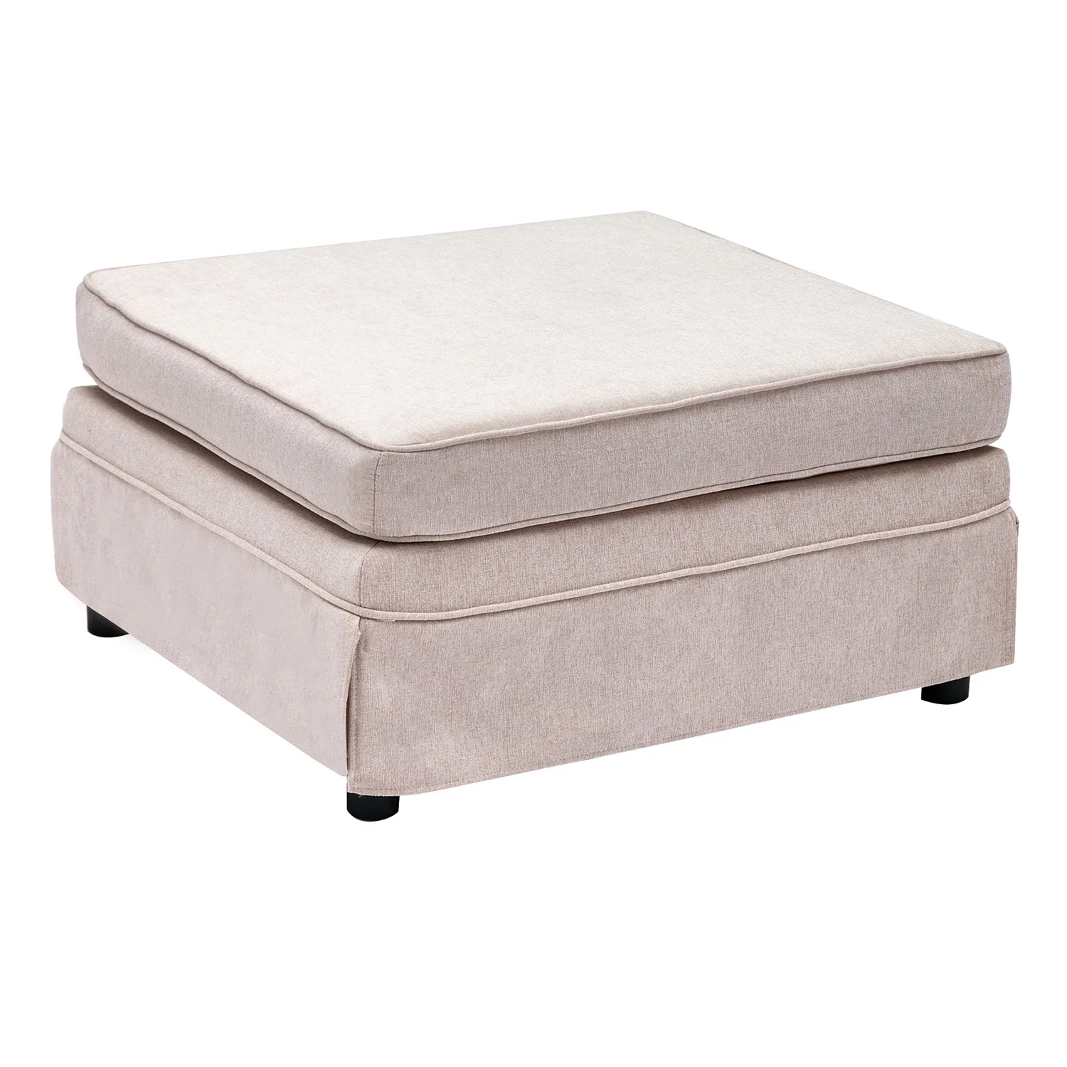 Churanty 108.6" U Shape Modular Convertible Sofa Modern Large Sectional Sofa Linen Oversized Sectional Couches with Removable Ottoman for Living Room