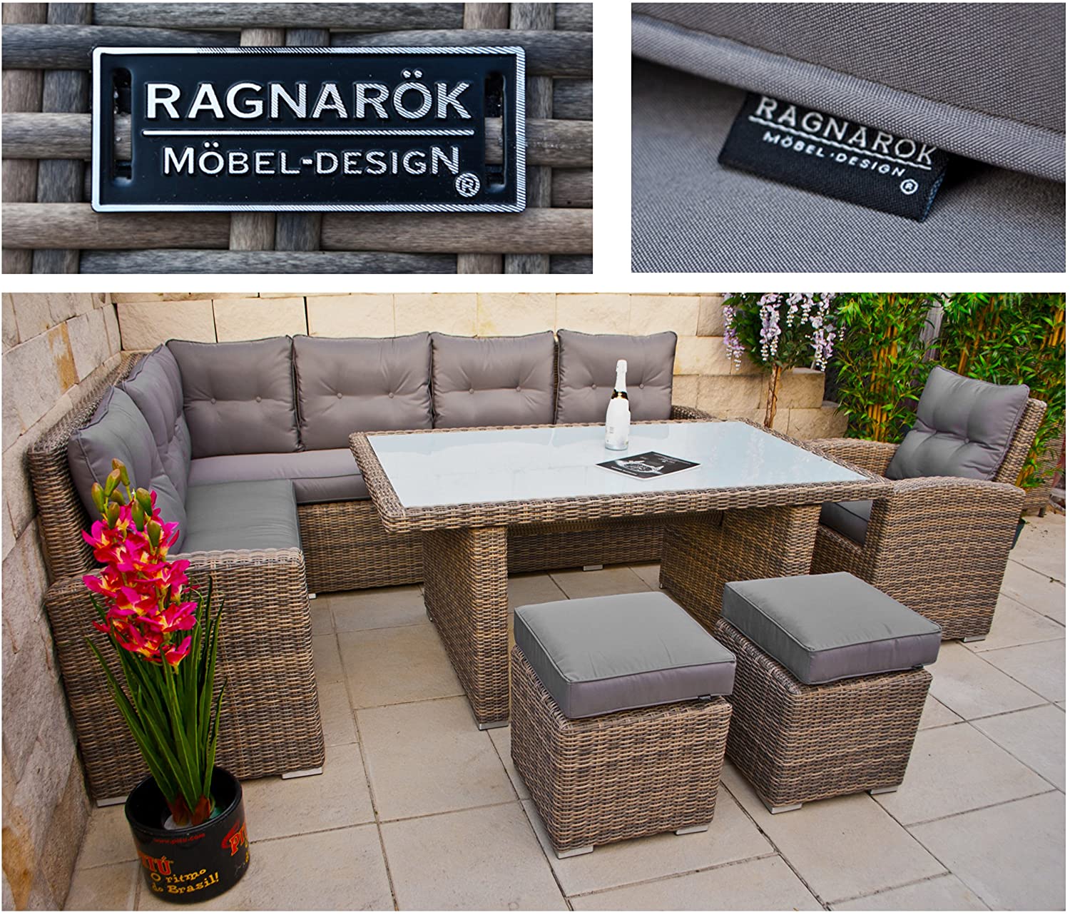 PolyRattan High Dinning Lounge &ndash; German Brand &ndash; Own Production &ndash