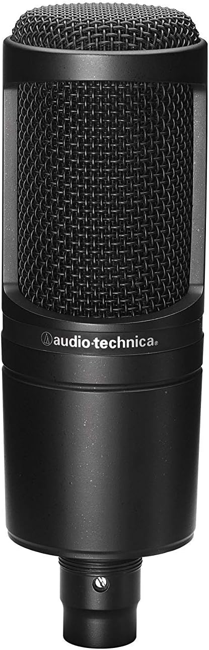 Audio-Technica AT2020 Studio Microphone Kit with Headphones, Boom, Cables, Pop Filter & XLR to USB Interface Bundle