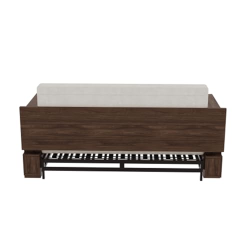 3 in 1 Convertible Sleeper Sofa Bed,Loveseat Couch with Pull Out Bed,Small 2 Seat Futon Sofa Bed Convertible Office Desk,Modular Sofa,Velvet,52.40''
