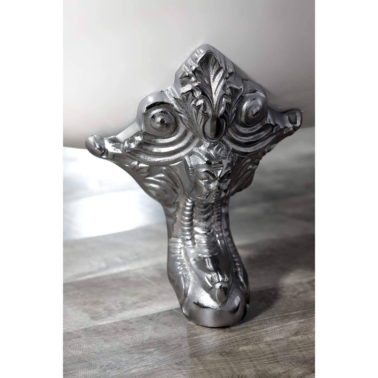 Aqua Eden VCTNL1 4 Pieces (Set) Cast Iron Tub Feet, Polished Chrome