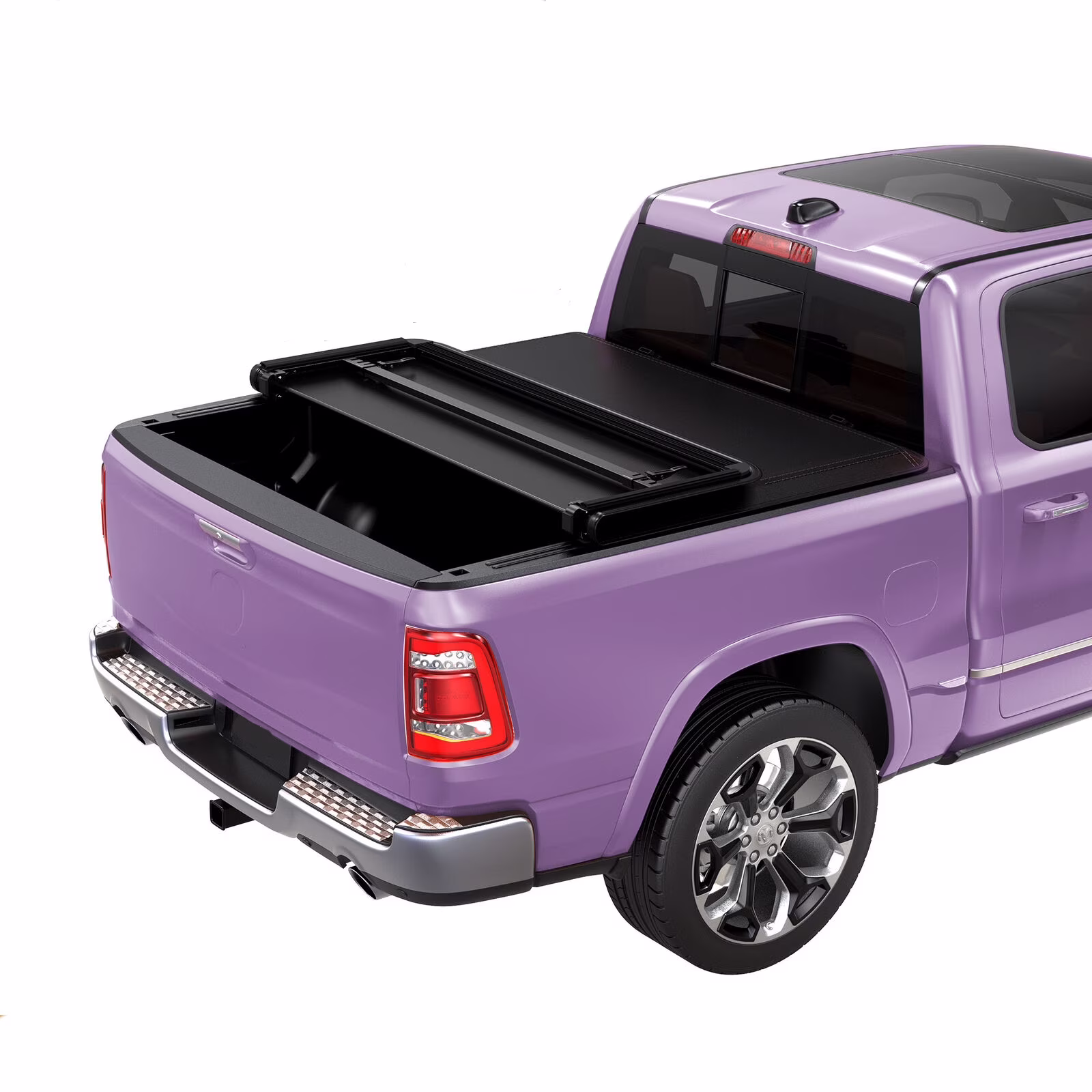 Ledkingdomus 6 ft Bed Soft Tri Fold Truck Bed Tonneau Cover Compatible with 2005-2015 Toyota Tacoma