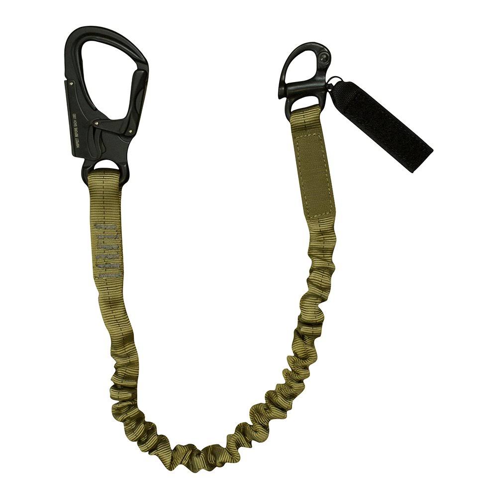 Fusion Tactical 6ft 72 inchx1 inch Internal Bungee Elastic Sling Military Police Personal Retention Helo Lanyard with Snap Hook
