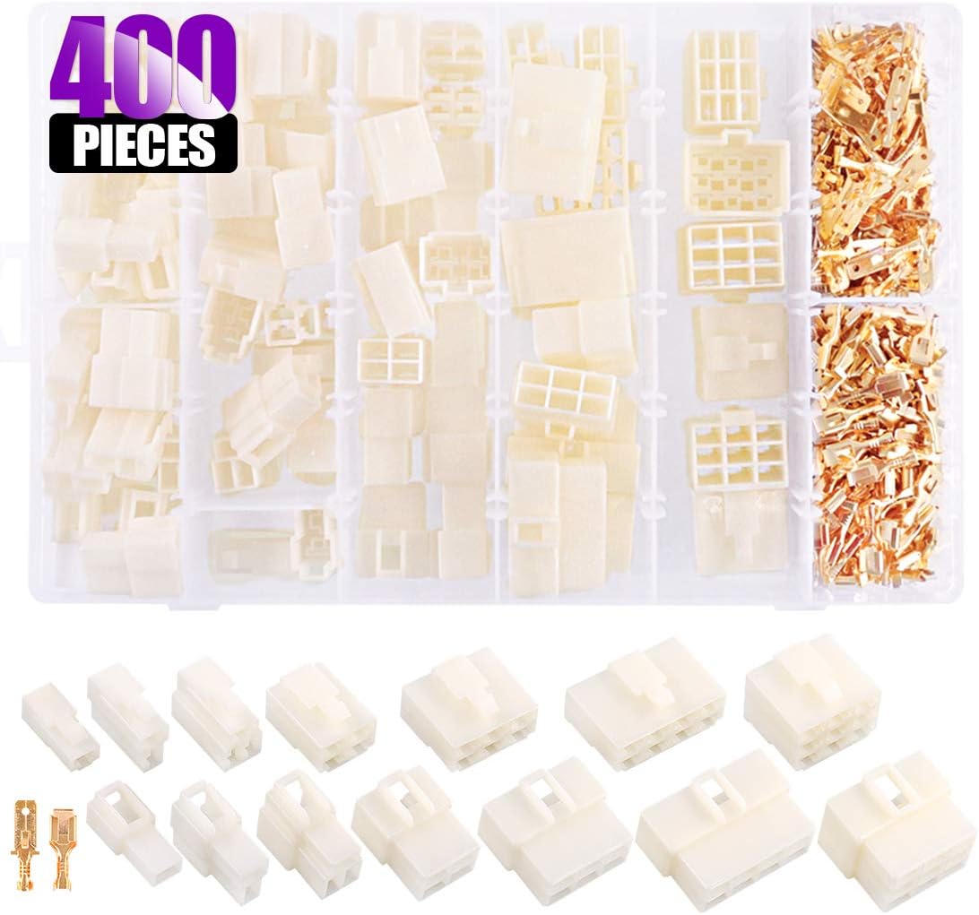 Swpeet 580Pcs 2.8MM Automotive Electrical Wire Connectors Kit