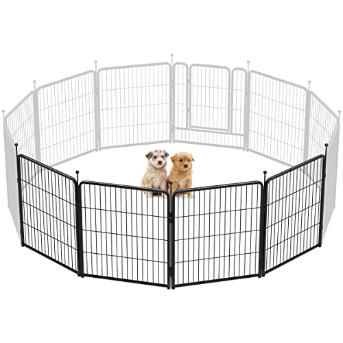 FXW Rollick Dog Playpen for Yard, RV Camping, 32 inch 16 Panels for Small and Medium Dogs│Patented