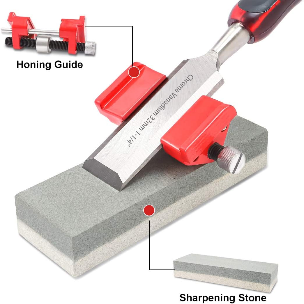 AOBEN 12 pc Wood Chisel Set Premium Wood Carving Chisels Sturdy Heat-Treated Cr-V Alloy Blades Woodworking Tools with 8 Full Tang Wood Chisels Tools