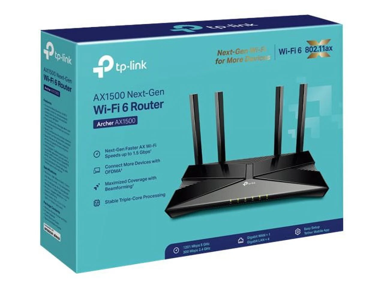 TP-Link Archer AX1500 WiFi 6 Dual-Band Wireless Router | up to 1.5 Gbps Speeds
