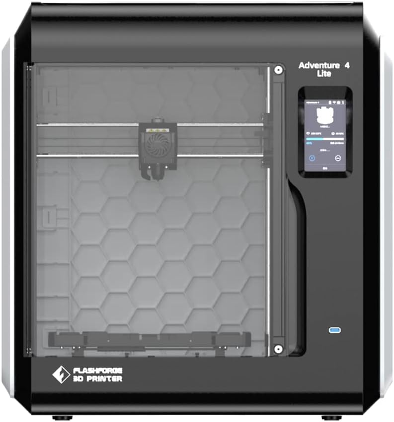 FLASHFORGE Adventurer 4 3D Printer with 2 Removable Nozzle Extruders and Flexible Heating Plates; Free-Leveling Plate; Remote Camera Monitoring