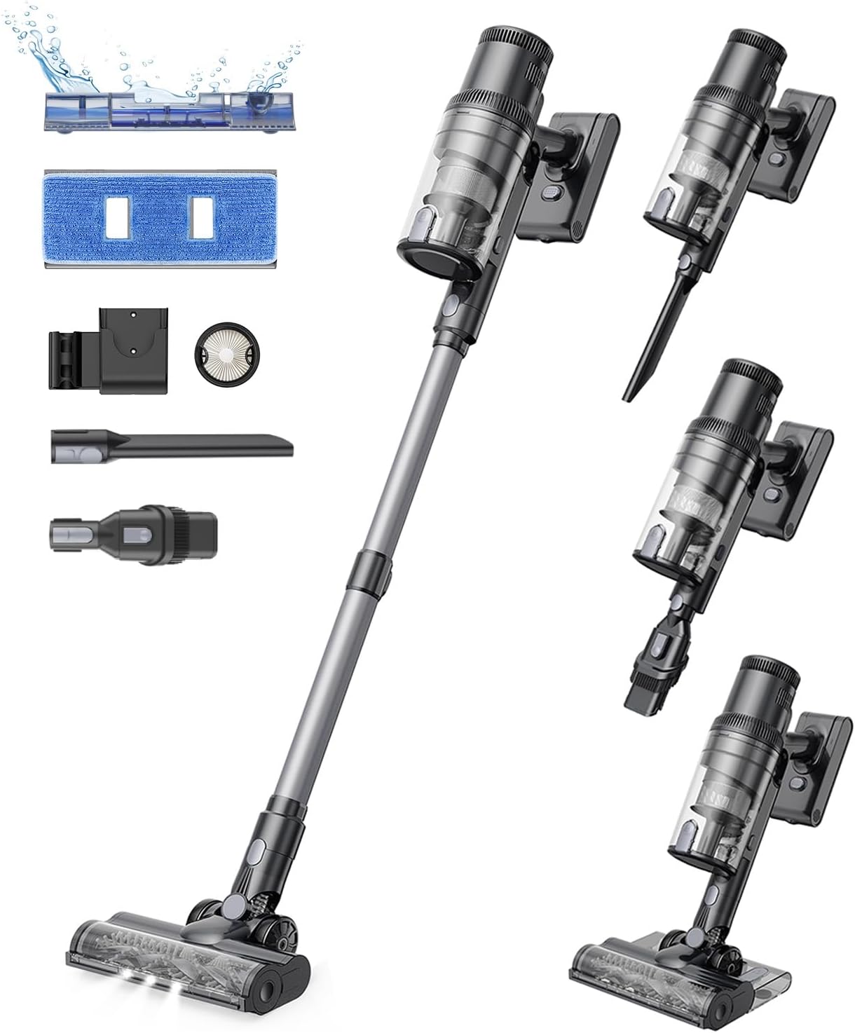 Proscenic Vacuum Cleaners for Home, P11 Mopping Wet Dry Cordless Vacuum and Mop Combo All in one