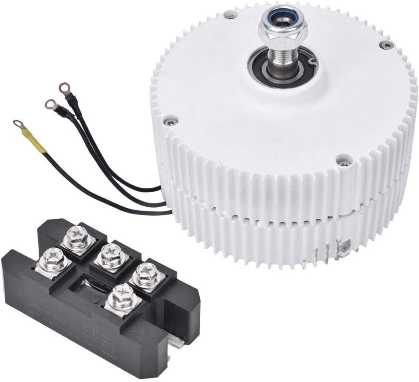 Oumefar Permanent Magnet Generator，3-Phase Alternator Wind Turbine Permanent Magnet Generator Synchronous Generator NE-300(12V Generator+Rectifier)