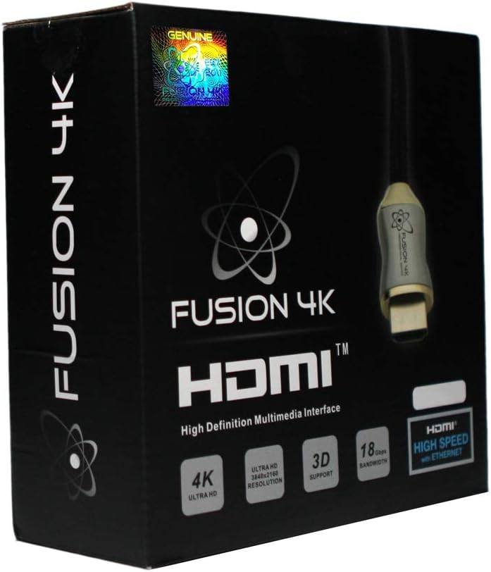 Fusion4K High Speed 4K HDMI Cable (4K @ 60Hz) - Professional Series (20 Feet)
