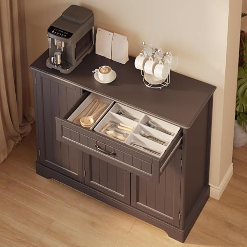 Gizoon Kitchen Sideboard Buffet Cabinet with Storage Small Coffee Bar Cabinet with Drawer